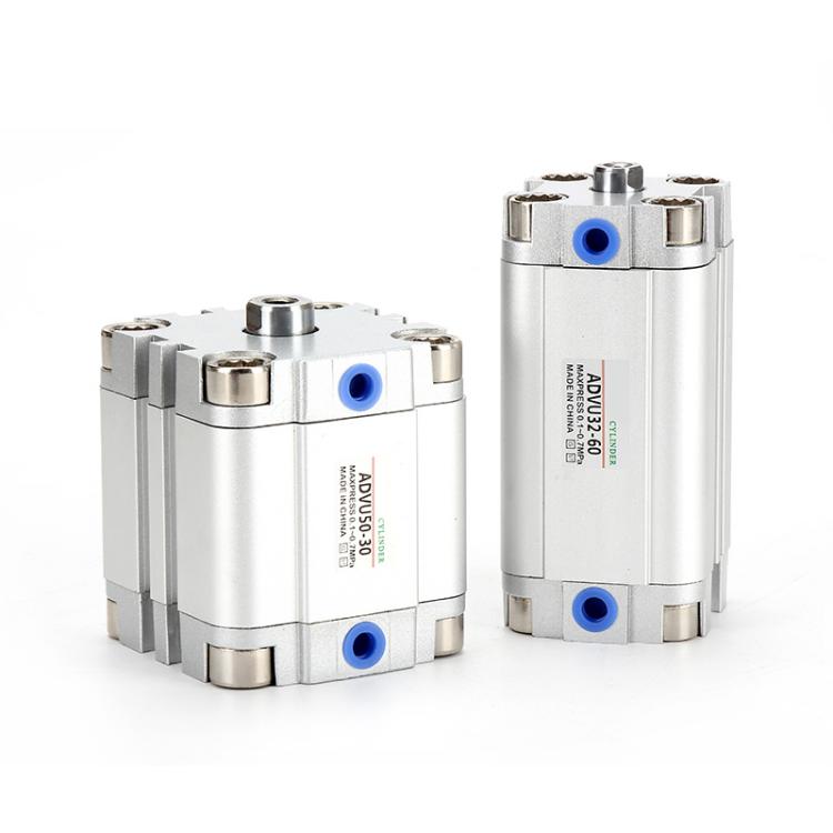 ADVU series compact thin cylinder pneumatic cylinder for pneumatic actuators components