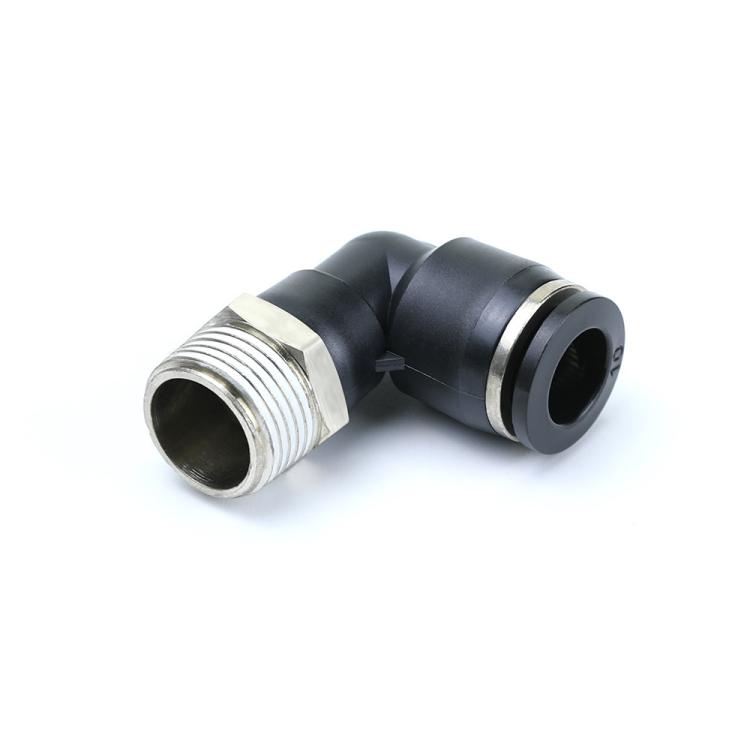 Black plastic fitting PL series pneumatic fitting for pneumatic part