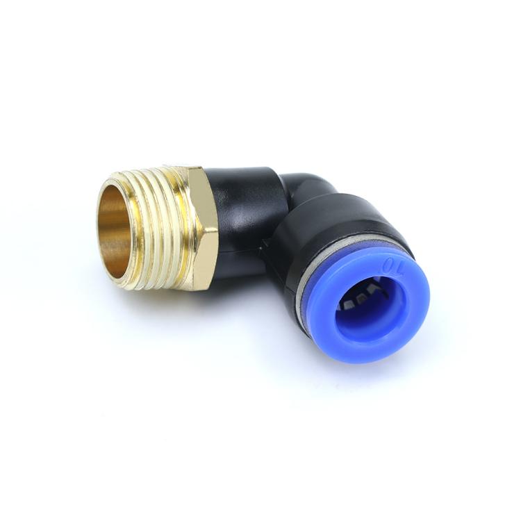 Blue plastic fitting PL series pneumatic fitting for pneumatic part