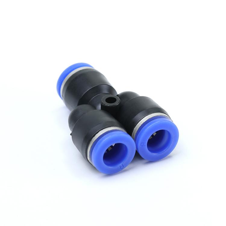 Blue plastic fitting PY series pneumatic fitting for pneumatic part