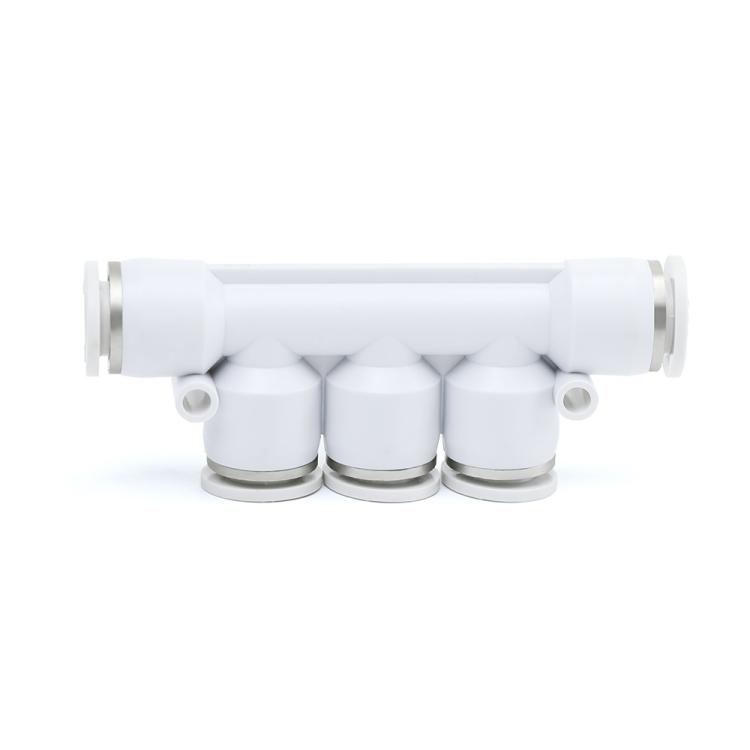 Pneumatic fitting PK series white plastic fitting for pneumatic part