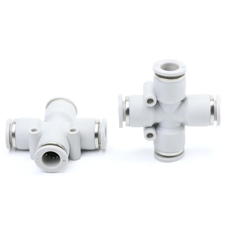 White plastic fitting PZA series pneumatic fitting for pneumatic part